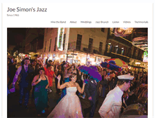 Tablet Screenshot of joesimonsjazz.com